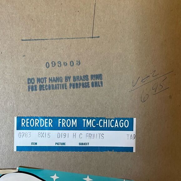 Mid century wall art by Turner  Grape vine raised art. Signed . - Picture 10 of 12